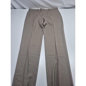 VTG Palm Beach Dress Pants Mens 44x36 Beige Wool Pleated USA Unhemmed USA